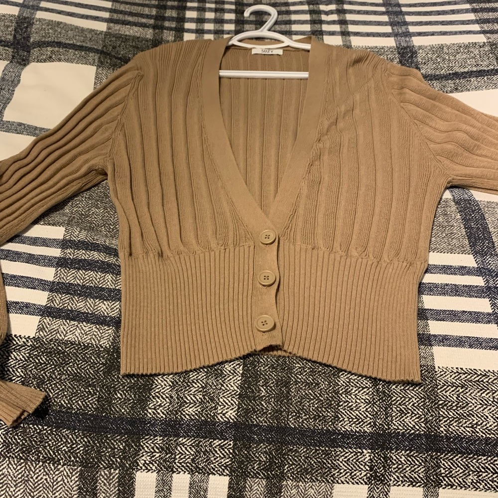 Balloon sleeve cardigan - Picture 2 of 8